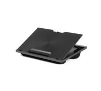 Support pour ordinateur portable réglable avec 8 angles d'inclinaison et double coussin, idéal pour travailler sur les genoux ou écrire