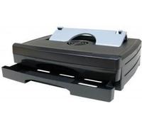 Support pour ordinateur portable, réglable, avec ventilateur, noir et argent, 2 tiroirs