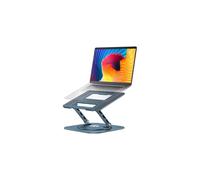 Support pour ordinateur portable rotatif à 360 réglable, rehausseur ergonomique et pliable pour bureau, compatible avec MacBook Pro/Air jusqu'à
