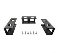 Support pour ordinateur portable sous le bureau, support d'ordinateur avec coussinet en feutre anti-rayures, support peu encombrant, organiseur de bureau minimaliste pour dessous de bureau (noir)