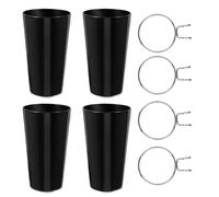 Support pour Panneau Perforé Rond en Acier et Plastique Argenté | Organiseur pour Petits Objets et Pièces, Atelier Créatif ou Garage, Charge Utile, Lot de Deux Pièces