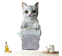 Support pour papier toilette, organisateur de rangement mural, porte-rouleau de salle de bain amusant | pour les amoureux des chats cuisine, chambre, bureau, appartement, résidence, hôtel, restaurant