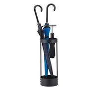 Support pour parapluie en acier JackCubeDesign - Porte-parapluie compact pour entrée de porte d'entrée - Noir - MK444A