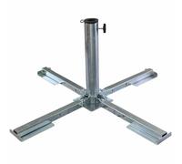 Support pour Parasol Porte-Parapluie Pliable Galvanisé Panneaux 40x40 50x50 CM