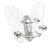 Support pour Peigne Acrylique Papillon Transparent Support pour(SLIVER)