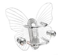 Support pour Peigne Acrylique Papillon Transparent Support pour(SLIVER)