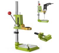 Support pour perceuse à Colonne avec poignée à Bille réglable à 90° et stabilisateur à Ressort Haute dureté pour perçage de précision sur établi et à