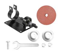 Support pour Perceuse Électrique 13mm Réglable, Base Meule 120 Mesh | Alliage, Fixation Variable 38 à 43mm, Lot Rondelles, Écrou t Accessoire Jaune