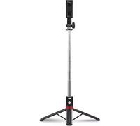 Hama Trépied Perche à Selfie 2 en 1 "Fancy Stand 110" (Trépied de 31 à 110 cm, Ultra Léger, Support Téléphone Portable, Déclencheur à Distance Bluetooth, en Aluminium) Noir