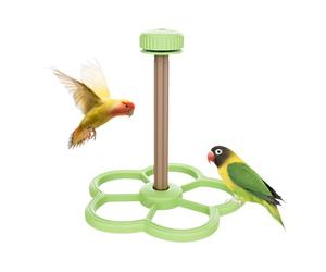 Support pour perchoir à oiseaux - 18,2 x 17,7 x 18,6 cm - Jouet d'enrichissement pour oiseaux | Jouet rotatif pour oiseaux | Pour les parents d'animaux domestiques, les amoureux des animaux, les