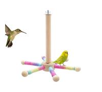 Support pour perchoir à oiseaux - Roue d'exercice interactive rotative à 360 degrés pour macao, calopsitte, inséparable, calopsitte