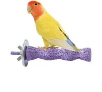 Support pour perchoir pour perroquet | Bâtons naturels pour meulage des pattes | Fixation | Broyeur de dents d'oiseau Sable Griffe Bec Petits Oiseaux Perruche Calopsitte Cacatoès Ara