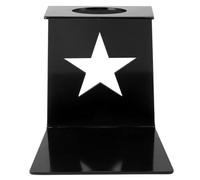 Support pour percolateur à café, support réutilisable pour filtre à café en fer pour le bureau à domicile, station stable pour cafetière à versement avec un design simple pour le (Noire)