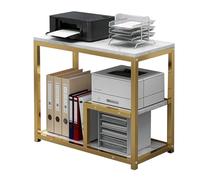 Support pour photocopieur d’imprimante, Support de Sol, Organiseur de Papier pour fax, Petit Rack de Rangement métallique pour Scanner de fax, Livre de fichiers pour Lecteur multimédia (blan
