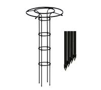 Support pour plante obélisque de jardin - 210 cm - Treillis en métal résistant à la rouille pour plantes grimpantes, roses, clématites, jasmin - Support pour plantes d'intérieur et d'extérieur