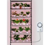 Support pour plantes avec lampe pour plantes - 6 niveaux - 150W - 90x35x180cm - étagère à fleurs pour l'intérieur - design moderne