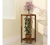 Support pour plantes carré à plusieurs niveaux, pieds et étagères de table en bois de pin, support pour plantes sur pied en bois, table d'exposition pour plantes s Brown 90*35*35cm/35.4*13.8*13.8inch