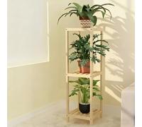 Support pour plantes carré à plusieurs niveaux, pieds et étagères de table en bois de pin, support pour plantes sur pied en bois, table d'exposition pour p Natural Wood 120*35*35cm/47.2*13.8*13.8inch