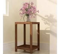 Support pour plantes carré à plusieurs niveaux, pieds et étagères de table en bois de pin, support pour plantes sur pied en bois, table d'exposition pour plantes s Brown 60*35*35cm/23.6*13.8*13.8inch