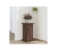 Support pour plantes chêne marron 33x33x60 cm bois d'ingénierie 852966