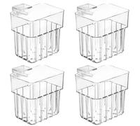 Support pour Plantes d'aquarium, 4 pièces en Plastique Transparent avec vis, gobelets de Plantation hydroponiques pour Plantes Aquatiques, Accessoires et décoration pour Aquarium