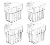 Support pour Plantes d'aquarium, 4 pièces en Plastique Transparent avec vis, gobelets de Plantation hydroponiques pour Plantes Aquatiques, Accessoires et décoration pour Aquarium