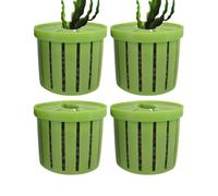 Support pour plantes d'aquarium, planteur hydroponique, 3,5 x 3,5 x 3,5 cm, kit de panier de plantation compact, support à ventouse stable, petits supports pour mur, fenêtre, bureau et jardin