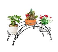 Support pour plantes d'intérieur et d'extérieur - Étagère noire décorative pour plantes, solution de rangement élégante pour balcon et salon, décoration d'intérieur