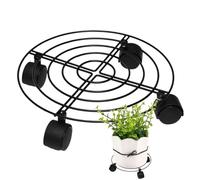 Support pour plantes d'intérieur - Rouleau de plantes rond haute performance - Support de pot multifonction lisse - Pour jardin, cour, terrasse