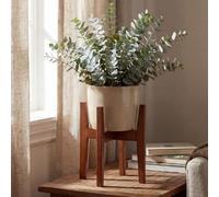 Support Pour Plantes En Bambou Hwc-Q31, Support Pour Fleurs, Support Pour Pots De Fleurs, Réglable 30 X 27-37 Cm Marron Marron