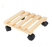 Support pour Plantes en Bois avec Roulettes, Plateau Mobile pour Fournitures de Jardin, Chariot pour Pots de Fleurs Adaptable pour un Glissement Facile, adapté aux Pots de Jardin