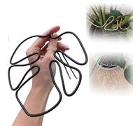 Support pour Plantes en Forme de Monstera, Cages et Supports pour Plantes en Forme de Feuille Mignonne (Black)