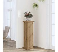 vidaXL Support de plante Chêne noir 33x33x60 cm Bois reconstitué Finition mate