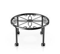 Support pour plantes, étagère pour pot de fleurs, support rond robuste, support de présentation antirouille pour plantes en pot, décoration de plantes, support d'angle de jardinage pour chambre