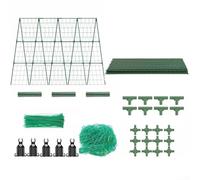 Support pour plantes grimpantes en forme de A en acier revêtu de PVC (120 x 160 cm)
