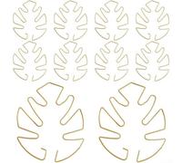 Support pour plantes grimpantes - Lot de 10 tiges en fer avec finition dorée/noir/vert - 16 x 18 cm - Aide à la croissance verticale douce pour le jardinage d'intérieur (doré)