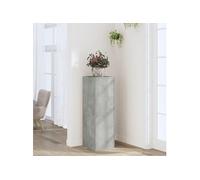 vidaXL Support pour plantes Gris béton 33x33x100 cm Bois d'ingénierie 852954