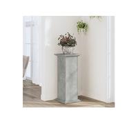 vidaXL Support pour plantes – gris béton – 33x33x80 cm – bois d'ingénierie