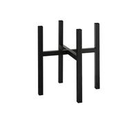 MICA Decorations Ascot Support pour Plantes XL - L 37,5 x l 37,5 x H 39,5 cm - Métal - Noir
