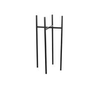 MICA Decorations Ascot Porte-Plantes, métal, Métal, Noir, L: 24 cm B: 24 cm H: 55 cm