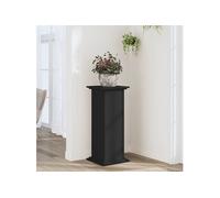 vidaXL Support pour plantes 852970 - 33x33x80 cm - Bois d'ingénierie - Noir