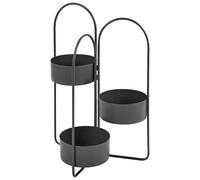 Support pour Plantes Pot de fleurs d'Intérieur Rond 56 x 26 x 75 cm en Méta