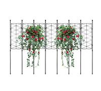 Support pour plantes rampantes | Treillis de jardin pour plantes | Support pour fleurs grimpantes | pour lys, gloire du matin, pois odorants, roses, concombres, tomates