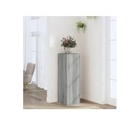 Support pour plantes sonoma gris 33x33x100 cm bois d'ingénierie, support de fleurs, support de pot de plante, support 852956