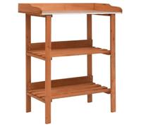 Support pour plantes - VIDAXL - 76x37x89 cm - Bois de sapin - Tôle galvanisée - 10 kg par étagère