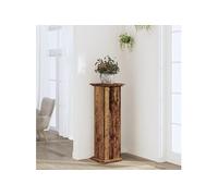 Support pour plantes vieux bois 33x33x100 cm bois d'ingénierie, support de fleurs, support de pot de plante, support 852985