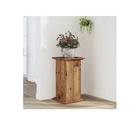 Support pour plantes vieux bois 33x33x60 cm bois d'ingénierie 852967