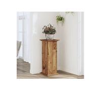 Support pour plantes vieux bois 33x33x80 cm bois d'ingénierie 852976