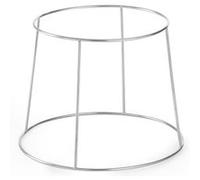 Fackelmann Support pour plateau de fruits de mer 39054 Chromé 19 cm