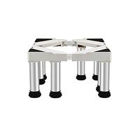 Support pour Plateau Pied Hauteur 10/15/20/25cm Base de Réfrigérateur Socle Réglable 50-75cm Socle pour Distributeur Automatique Tapis De Sol AntidéRapants 4/8 Pied